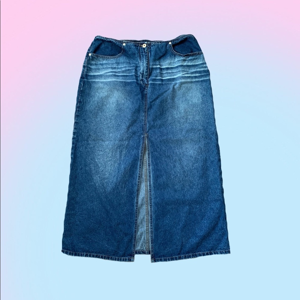 Y2K Long Denim Skirt - Plus Size Skirt - Bratz